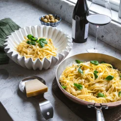 Serveringsskål Pleated 30 Vit