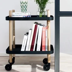 Serveringsvagn Block svart/ask