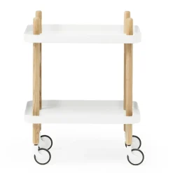 Serveringsvagn Block vit/ask