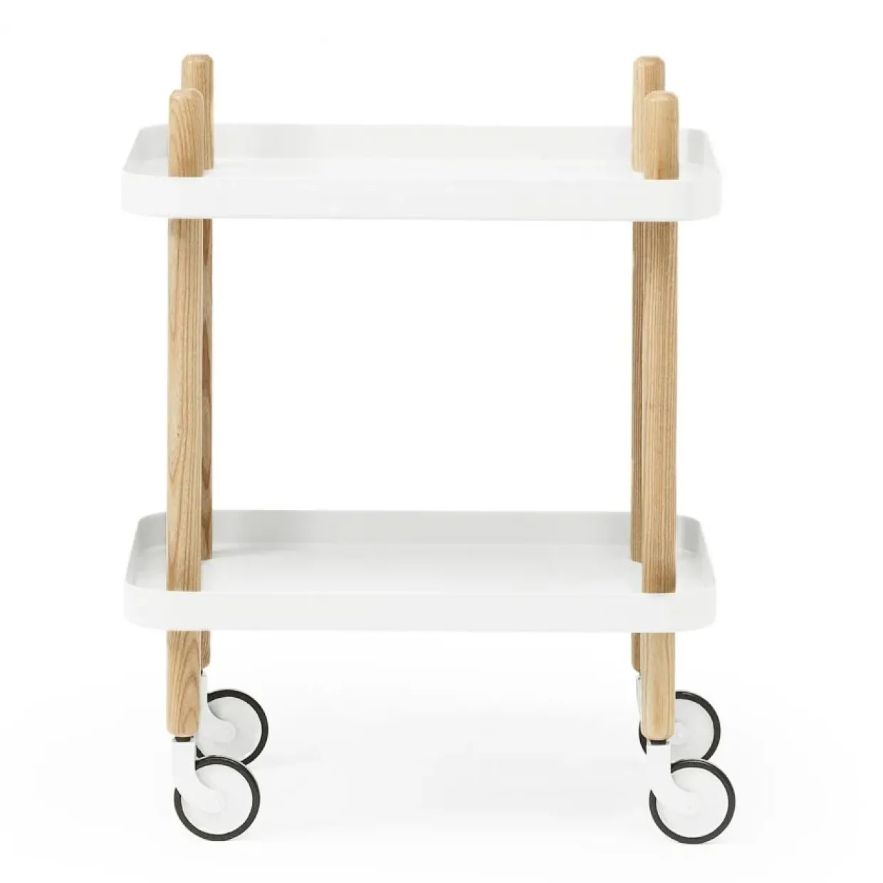 Serveringsvagn Block vit/ask