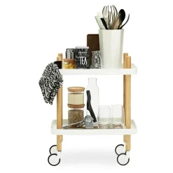 Serveringsvagn Block vit/ask