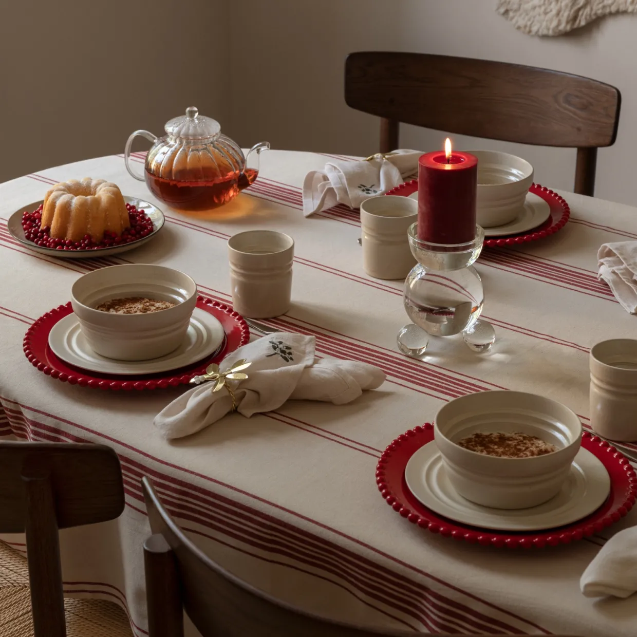 Servettring Mistel guld