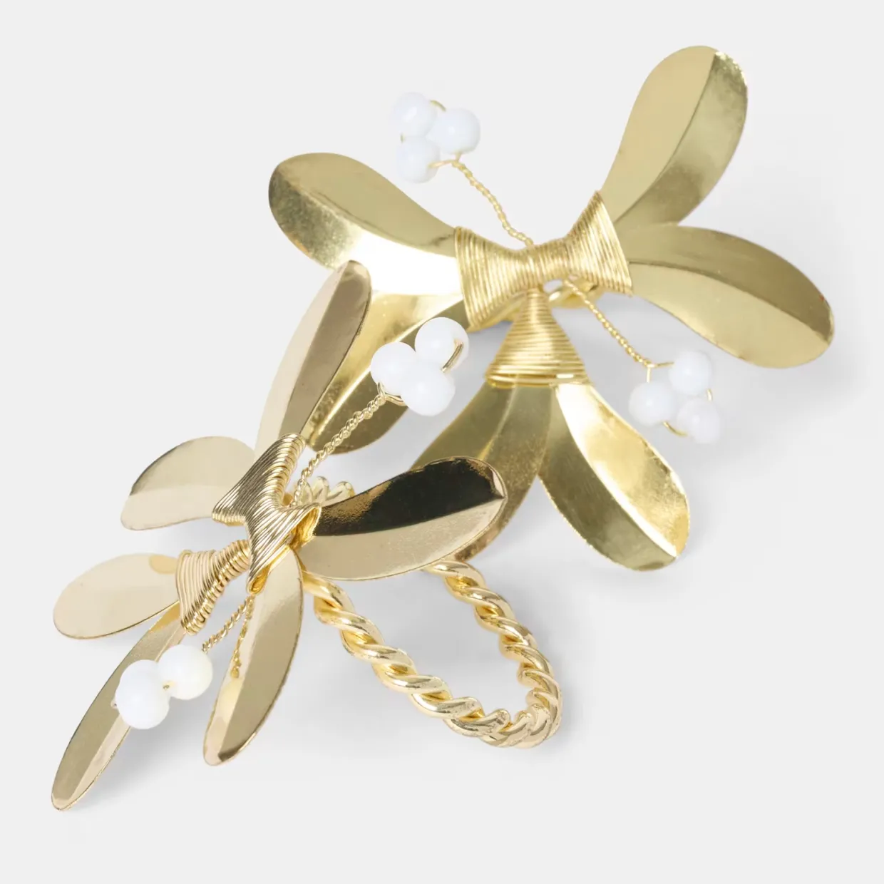 Servettring Mistel guld