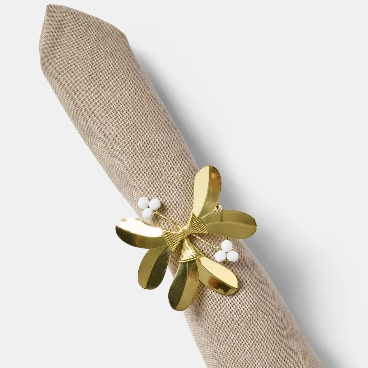 Servettring Mistel guld