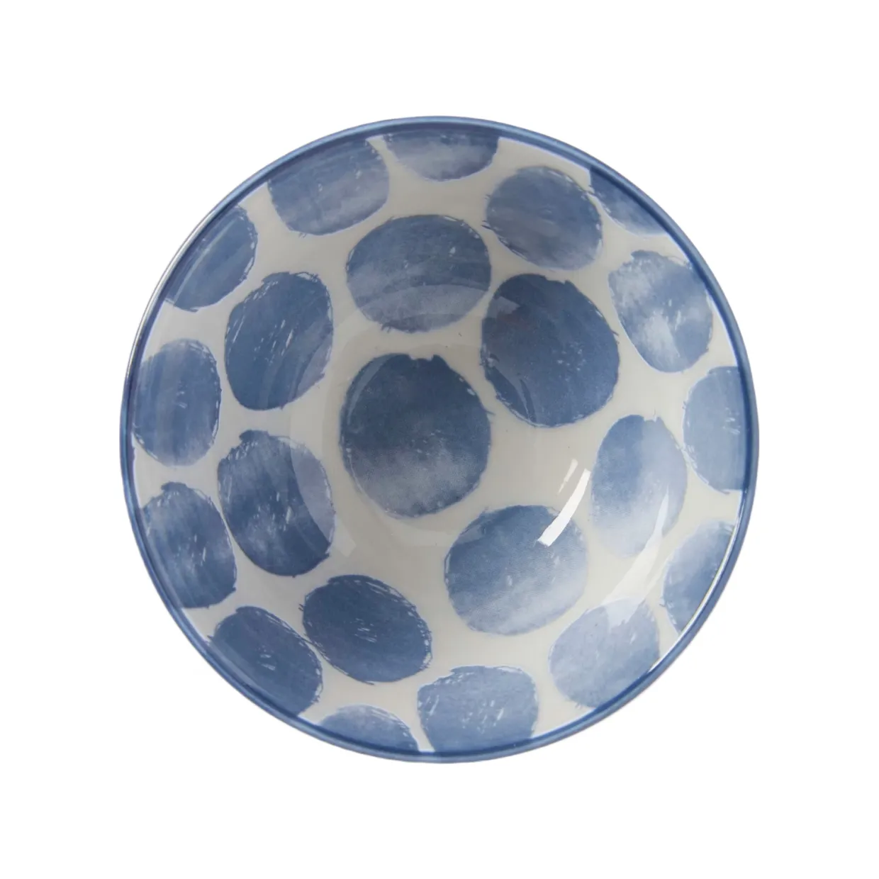 Skål Positano 9 Blå prickig