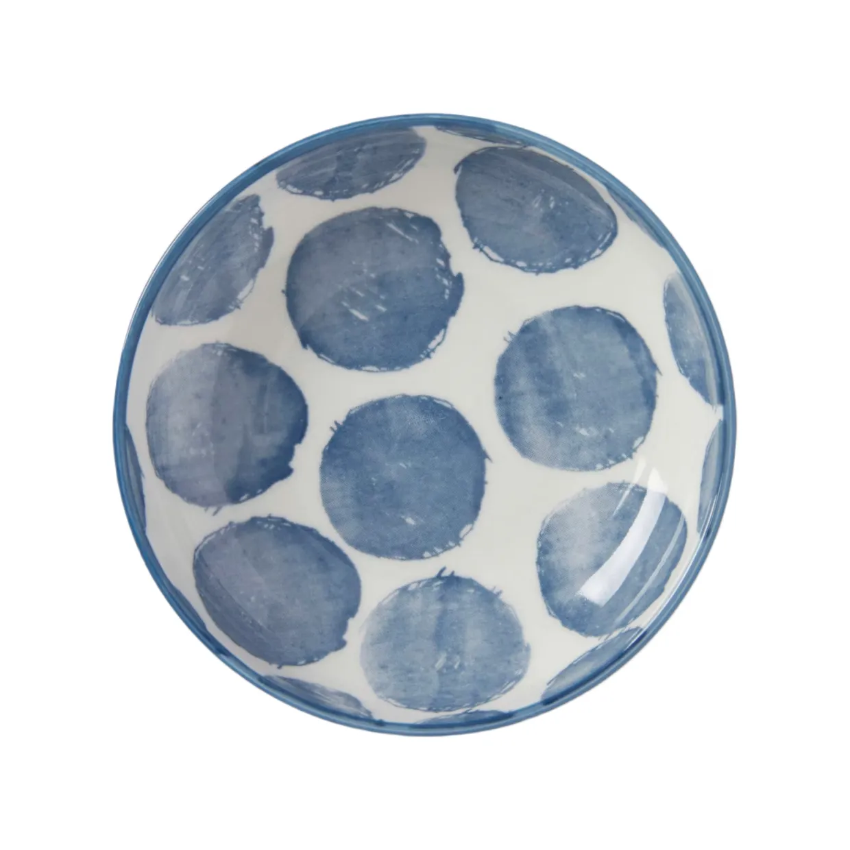 Skål Positano 8 Blå prickig