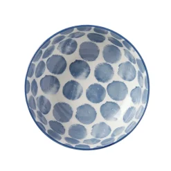 Skål Positano 14,5 Blå prickig