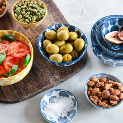 Skål Positano 9 Blå randig