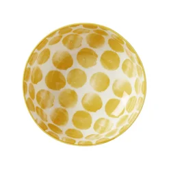 Skål Positano 14,5 Gul prickig