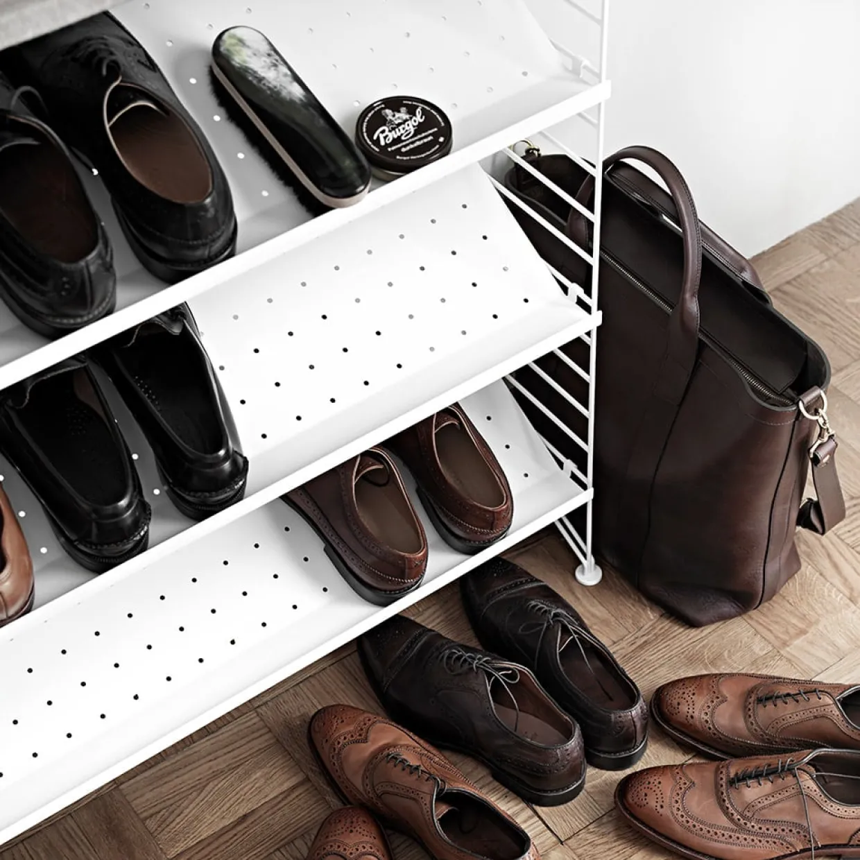 Skohylla 78x30 beige