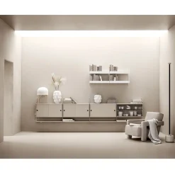 Skåp m skjutdörrar 78x30x42 beige