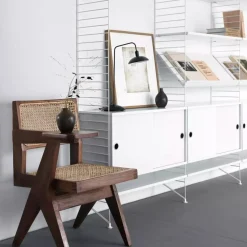 Skåp m skjutdörrar 78x30x42 beige