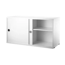 Skåp m skjutdörrar 78x30x42 vit