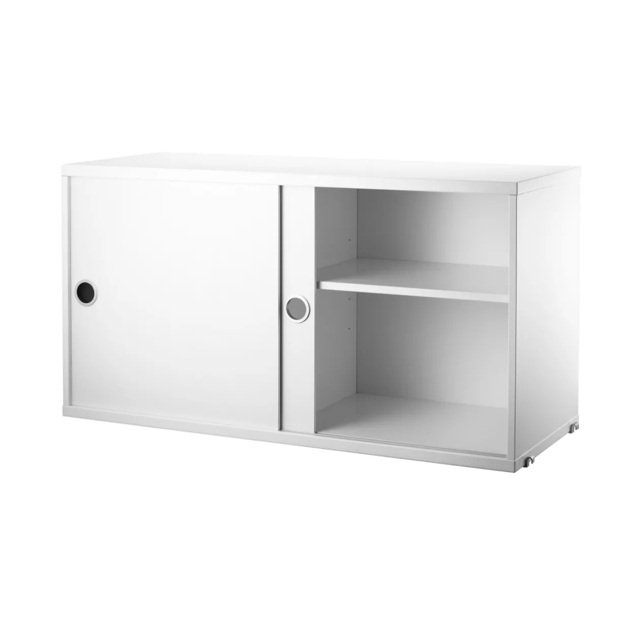 Skåp m skjutdörrar 78x30x42 vit