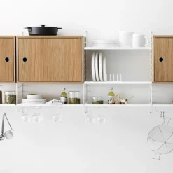 Skåp med dörr 58 x 30 x 42 cm Ask