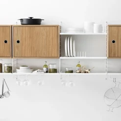 Skåp med dörr 58 x 30 x 42 cm Ek