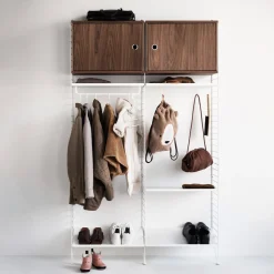 Skåp med dörr 58x30x42cm Valnöt