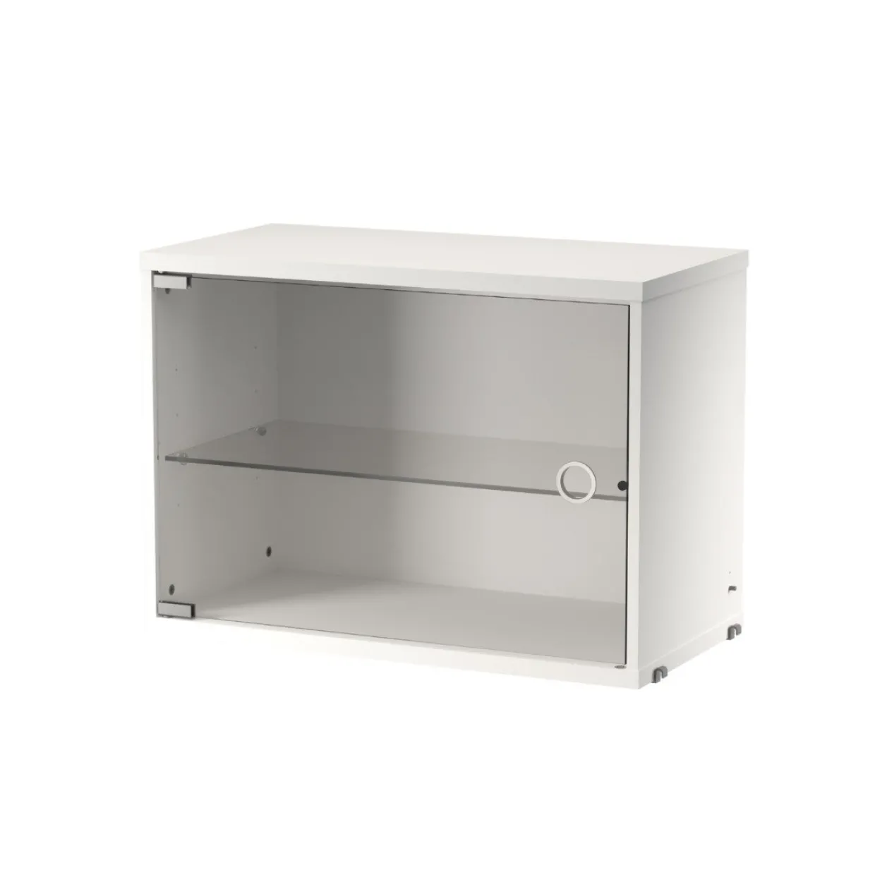 Skåp med glasdörr 58x30 Vit