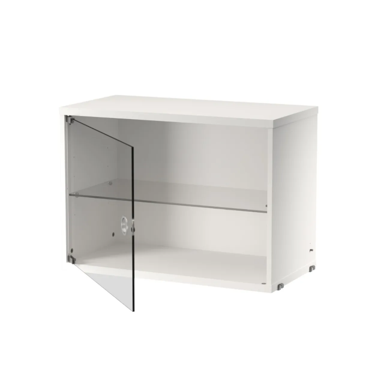 Skåp med glasdörr 58x30 Vit