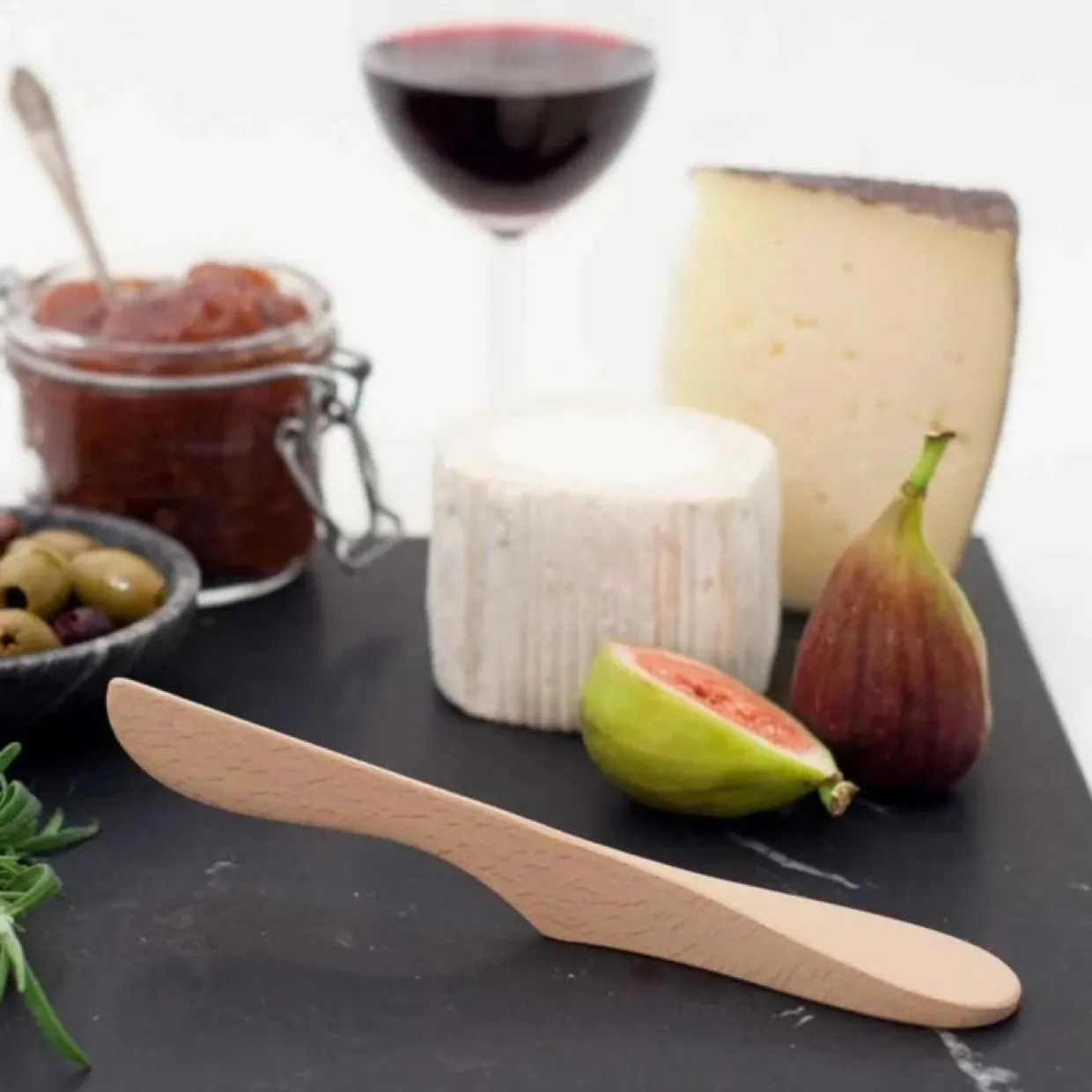 Smörkniv stående Bokträ