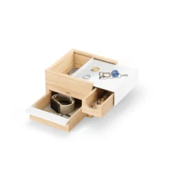 Smyckeslåda Vit/ Natur