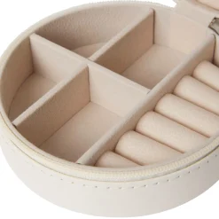 Smyckesskrin Jackie rund vit