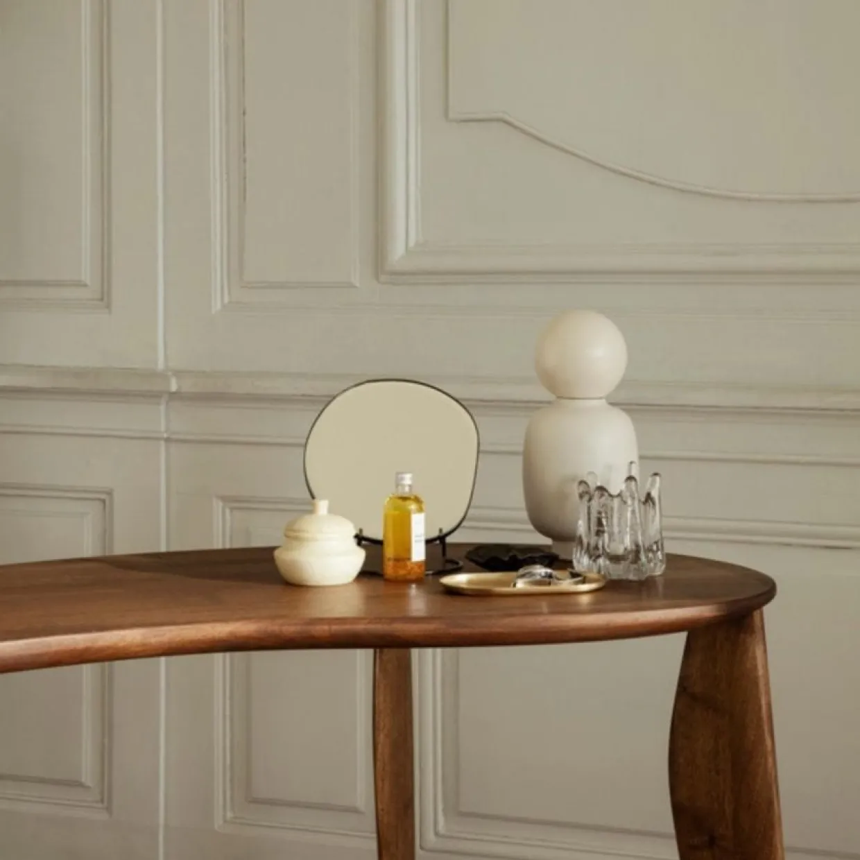 Spegel för bord, Pond mörk krom