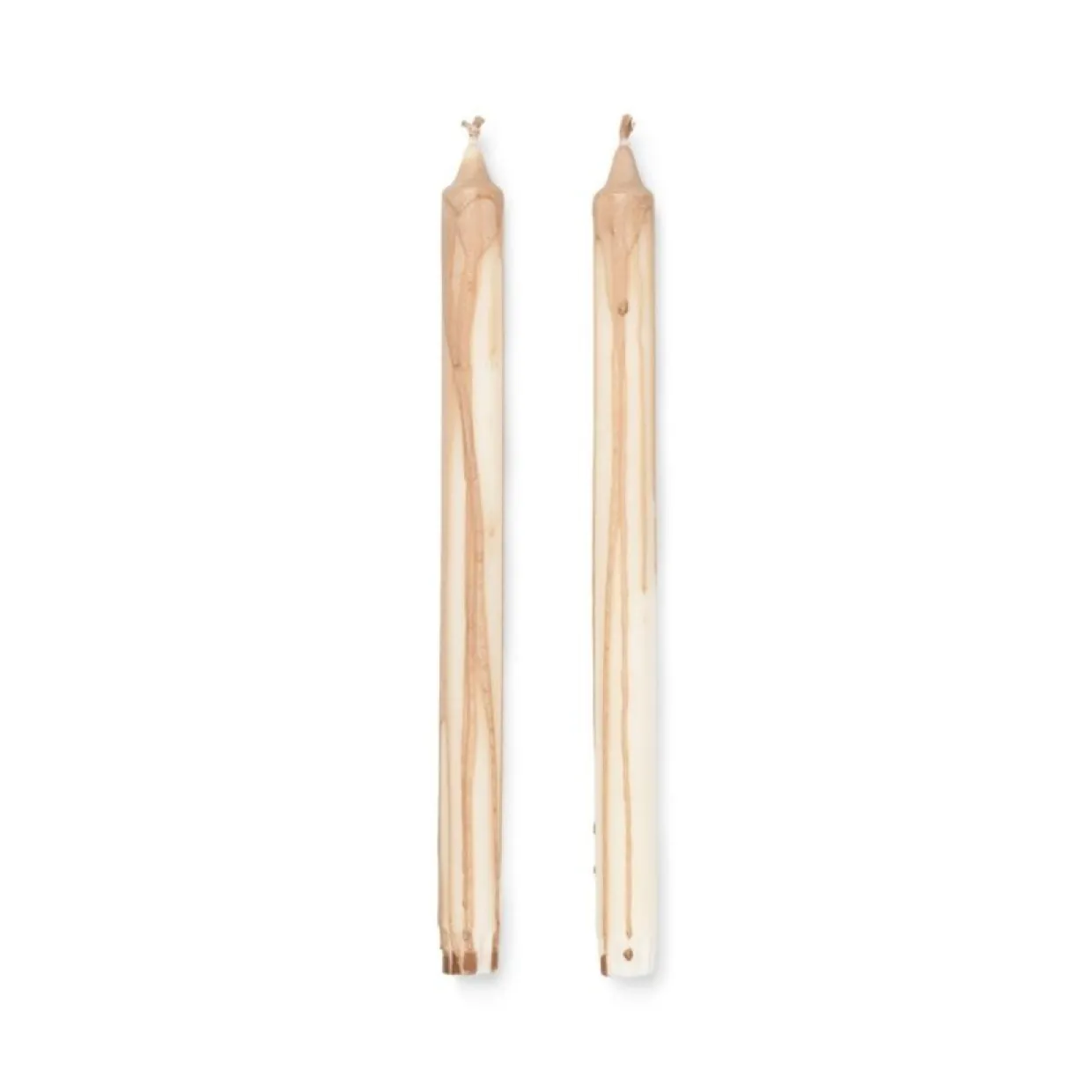 Stearinljus Dryp 2-P Beige