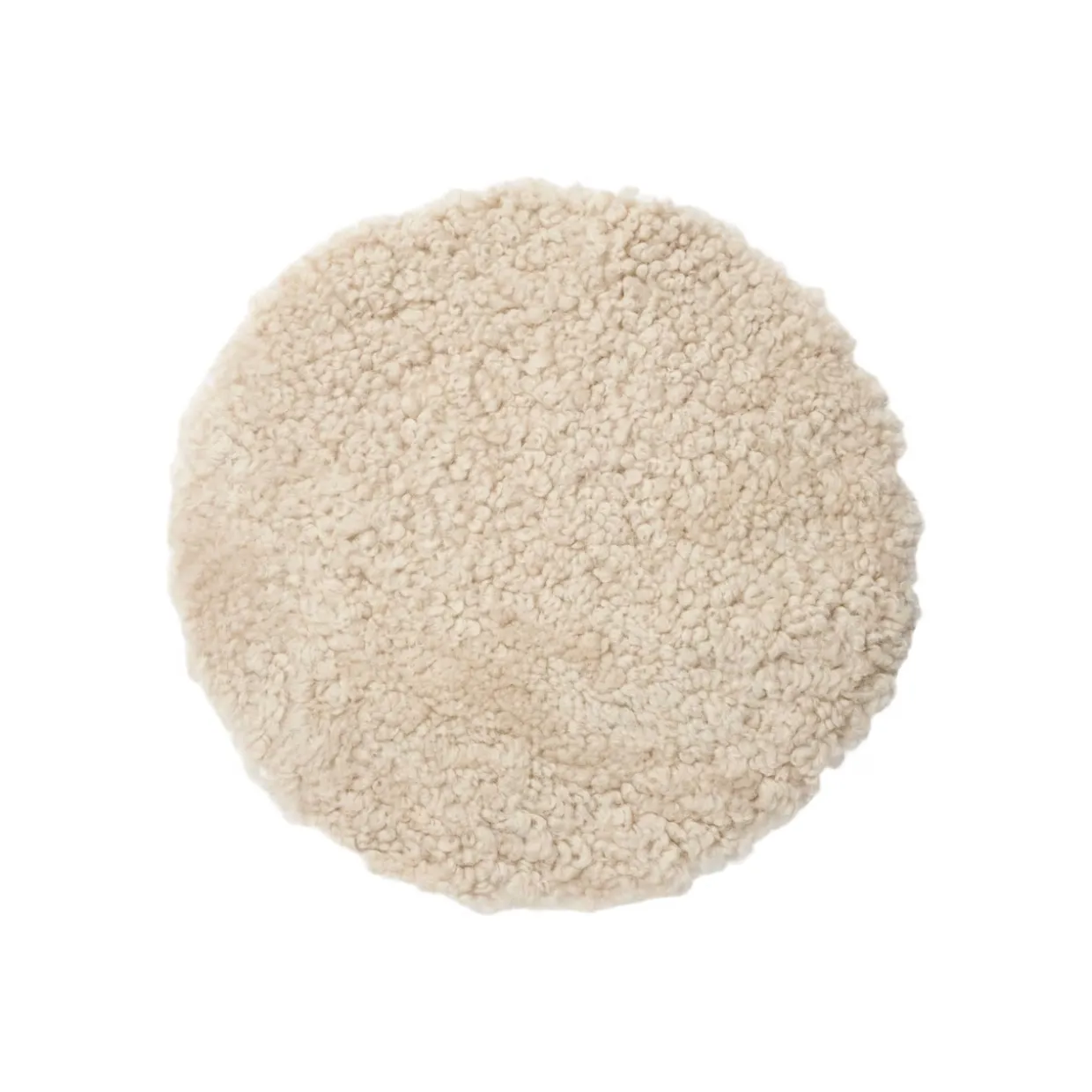 Stolsdyna Fårö fårskinn 34 cm beige