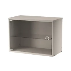 String Skåp med glasdörr 58x30 Beige