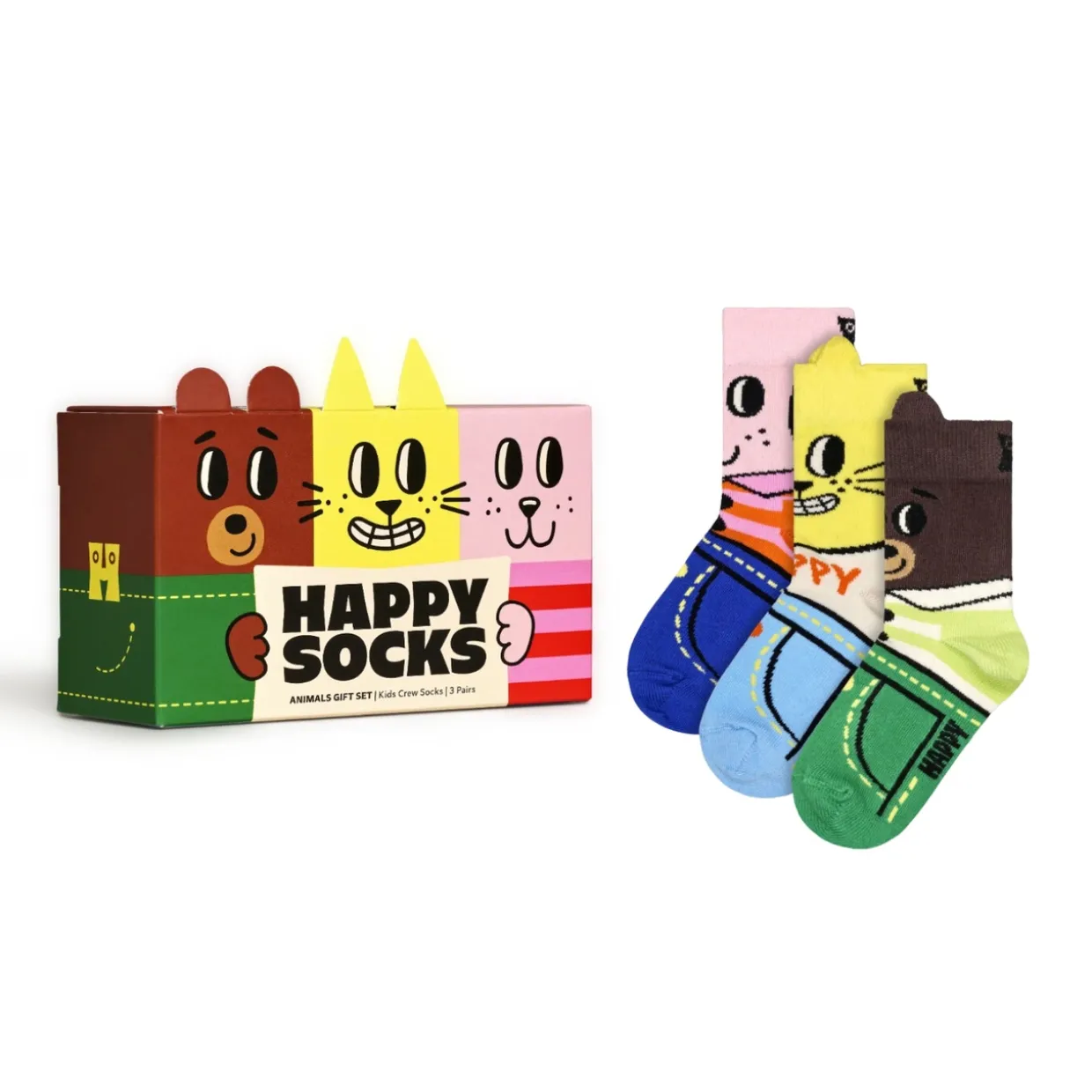 Strumpor Animal 3-pack