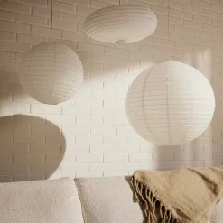 Taklampa Rispapper IGGY D40cm Vit