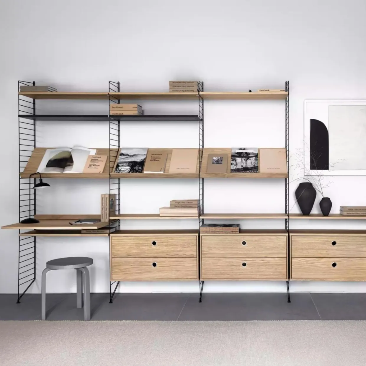 Tidskriftshylla Trä 58x30 beige