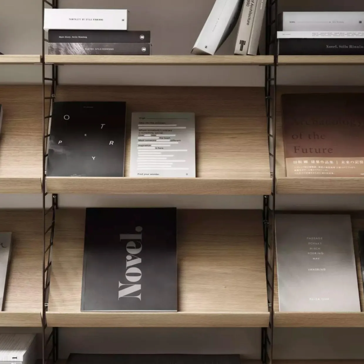 Tidskriftshylla Trä 58x30 ek