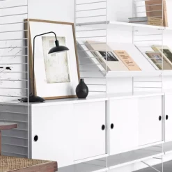 Tidskriftshylla Trä 58x30 vit