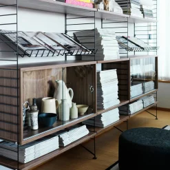 Tidskriftshylla 78x30 svart