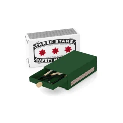 Tändsticksfodral Three Star Grön