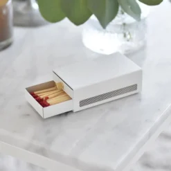 Tändsticksfodral Three Star Vit