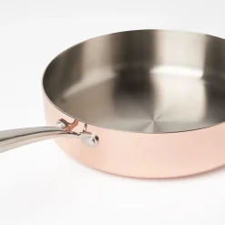 Traktörpanna med lock 28 cm Primo Koppar