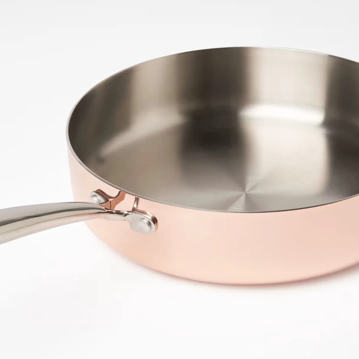 Traktörpanna med lock 28 cm Primo Koppar