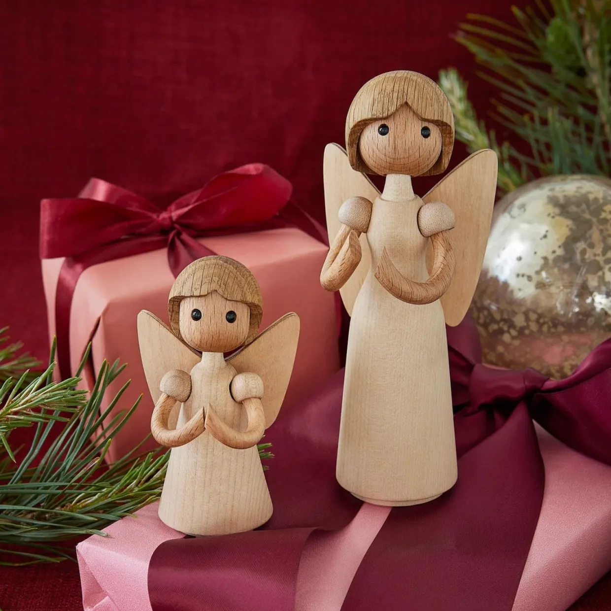 Träfigur Aura Angel 9cm