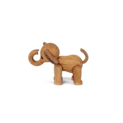 Träfigur Ella Elefant Baby 9 cm Ek/Lönn