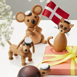 Träfigur Lucky The Cat 15,9 cm Ek