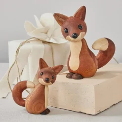 Träfigur Roxy Räv 10cm