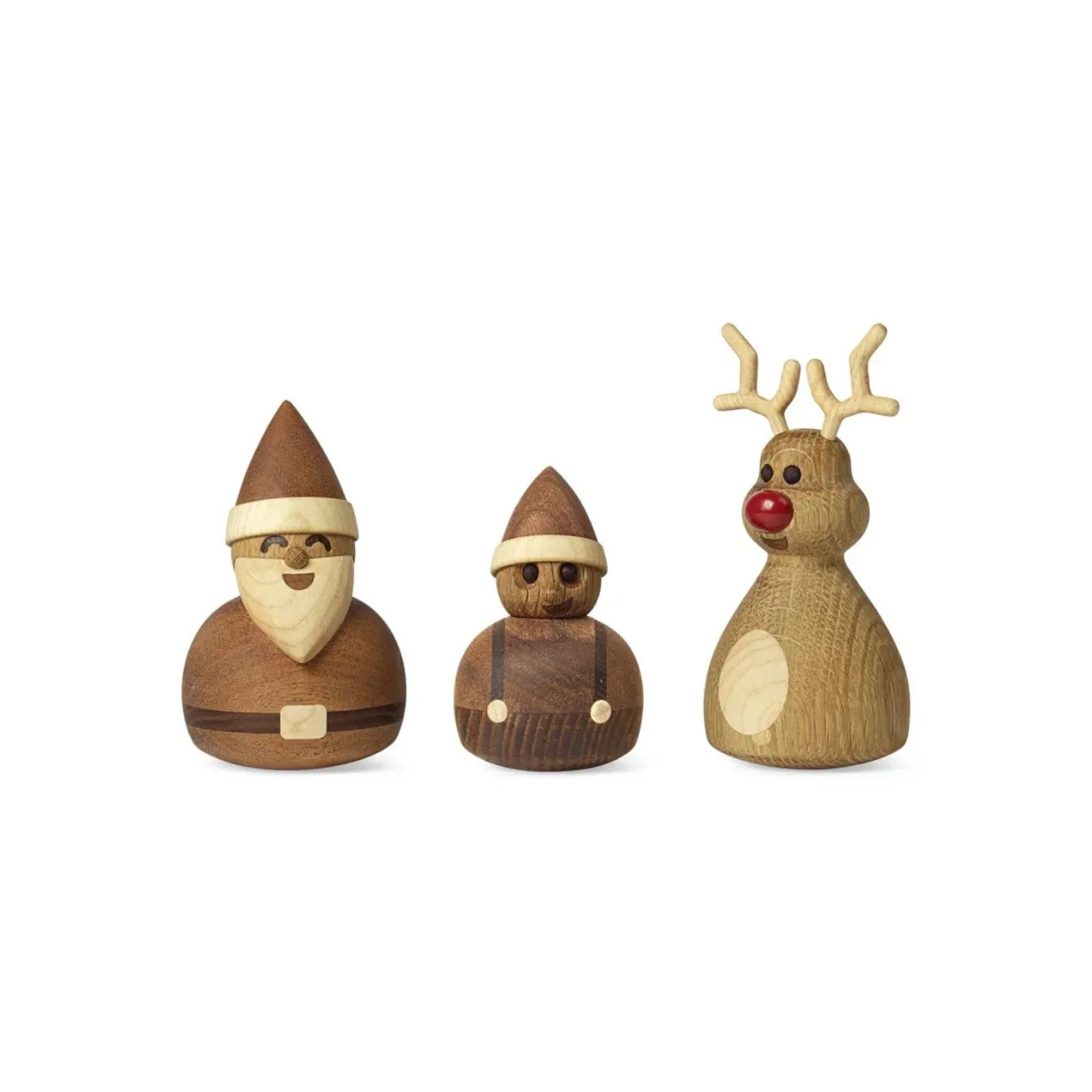 Träfigur Santa 10cm