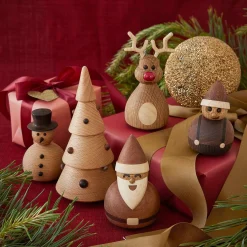 Träfigur Snowman 9,4cm