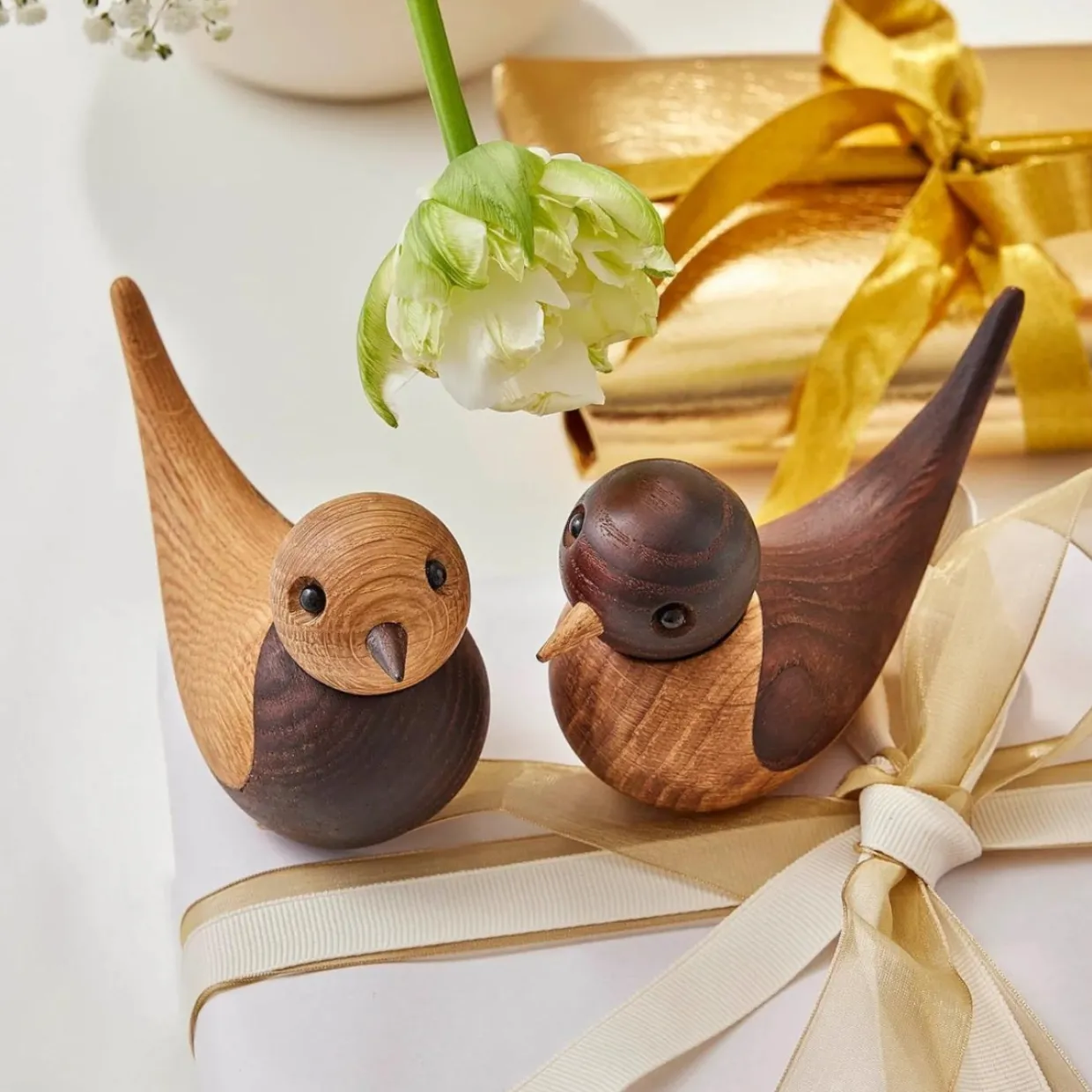 Träfigur Soulmates Svalor 7 cm 2-pack