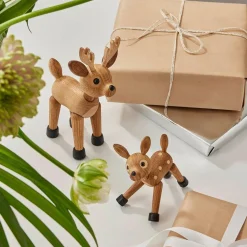 Träfigur Spirit Rådjur 19 cm Ek/Lönn