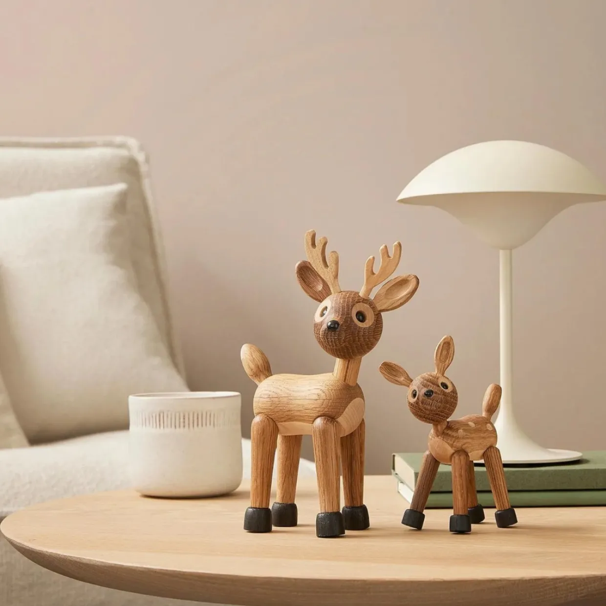 Träfigur Spirit Rådjur 19 cm Ek/Lönn