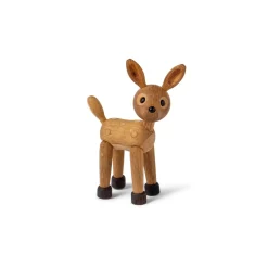 Träfigur Spot Rådjur Baby 12,7 cm Ek/Lönn